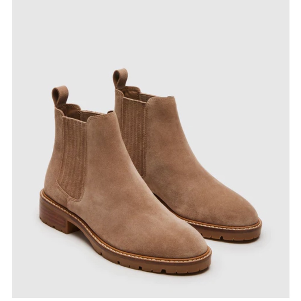 Leonard Sand Suede | STEVE MADDEN | Chelsea Boot Size 9.5